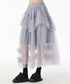 Layered Sheer Mesh Skirt